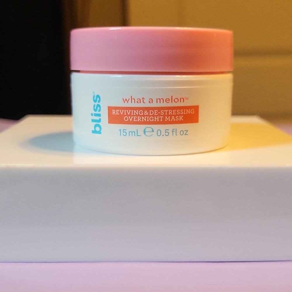 Bliss What a Melon Replenishing Overnight Mask, 15ml, New